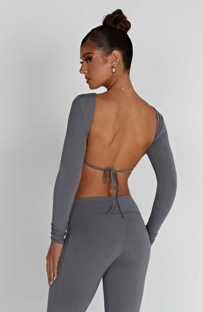 Sahra Top - Charcoal