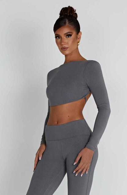 Sahra Top - Charcoal