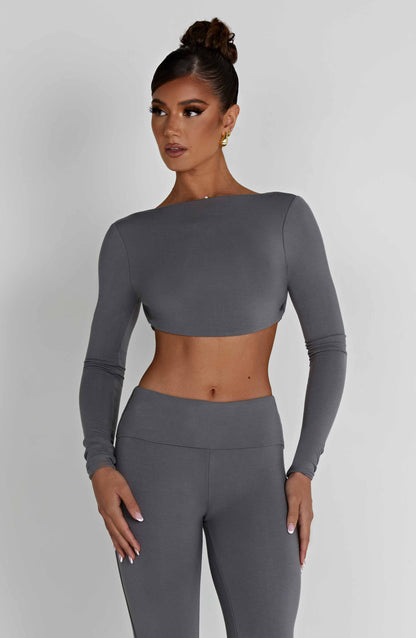 Sahra Top - Charcoal