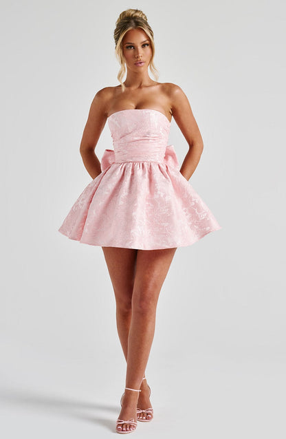 Robe courte Salomé - Blush