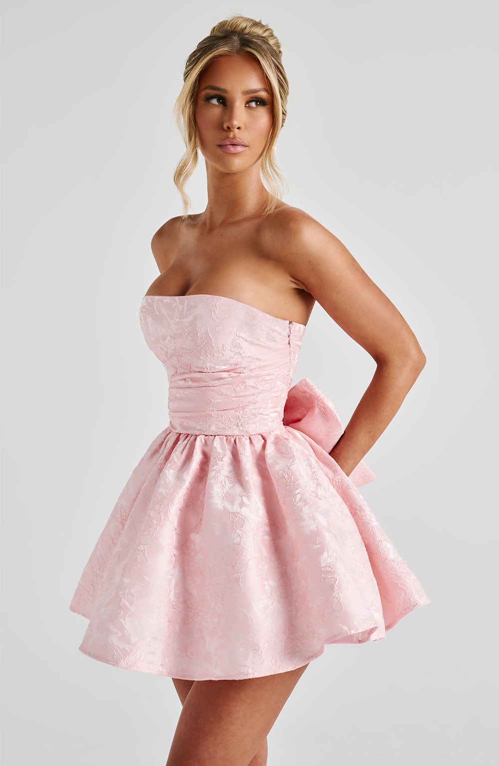 Robe courte Salomé - Blush