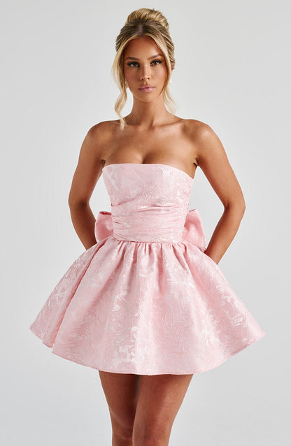 Robe courte Salomé - Blush