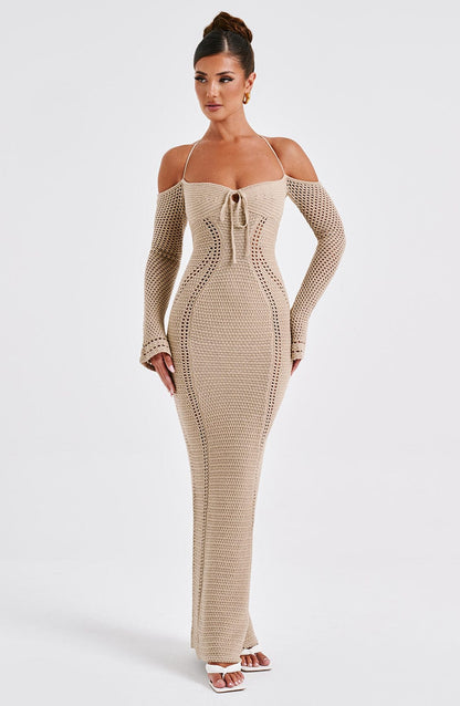 Robe longue Samariah - Beige