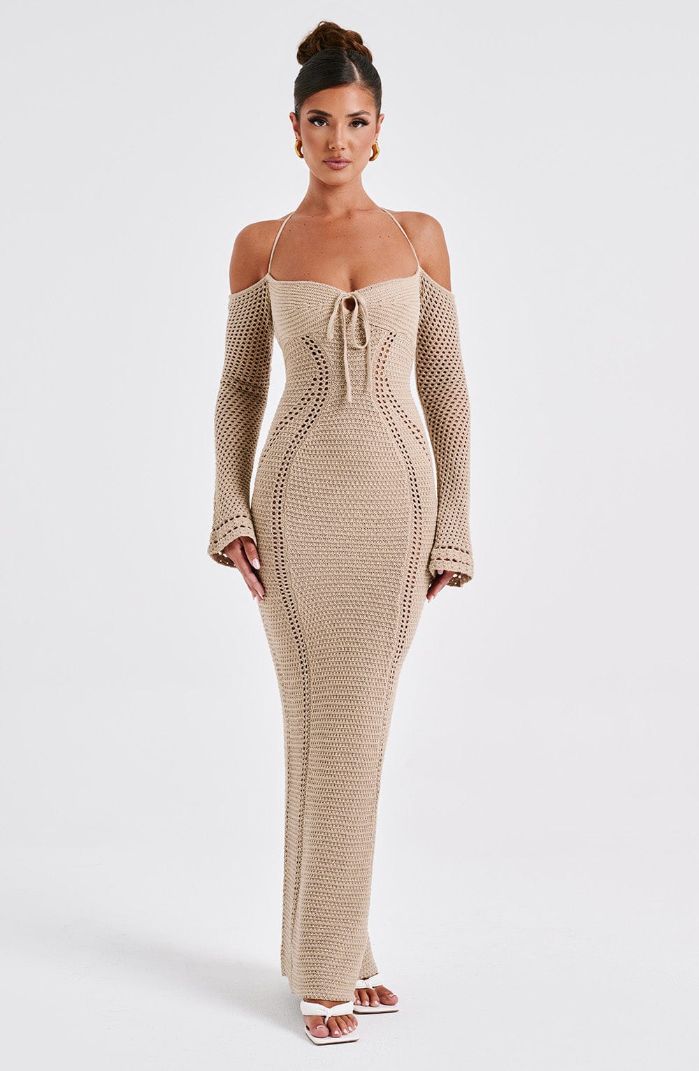 Robe longue Samariah - Beige