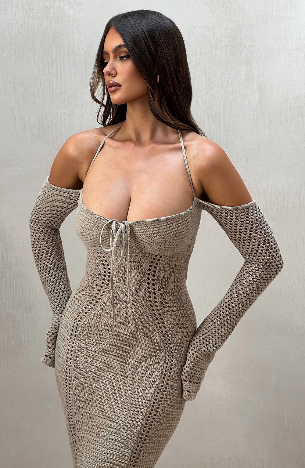 Robe longue Samariah - Beige