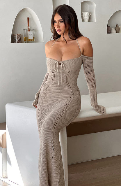 Robe longue Samariah - Beige