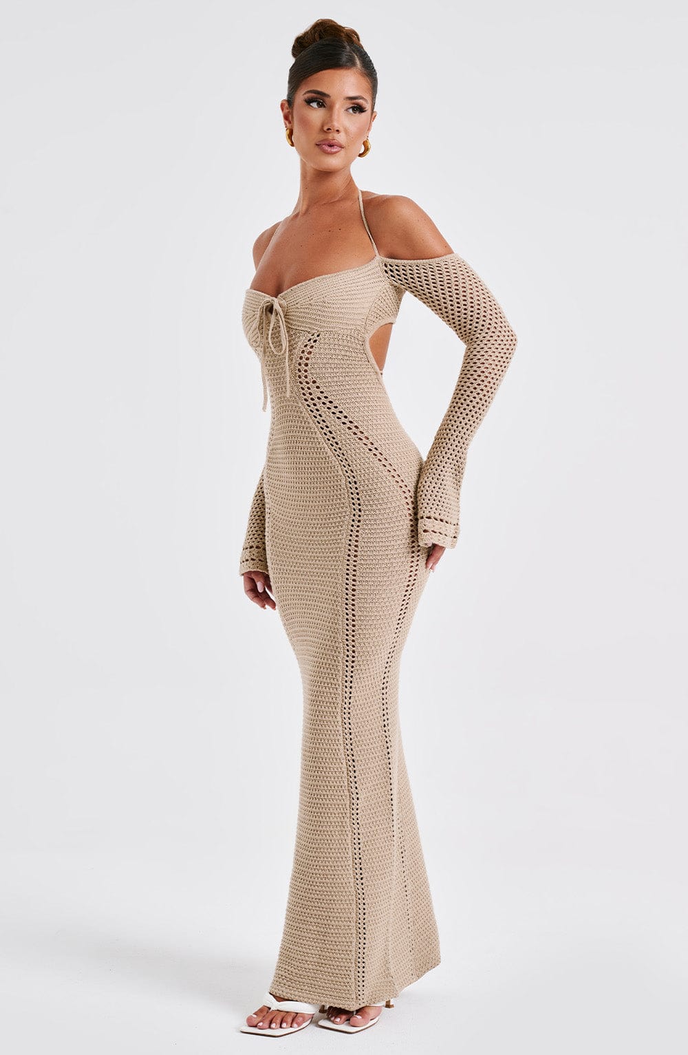 Robe longue Samariah - Beige