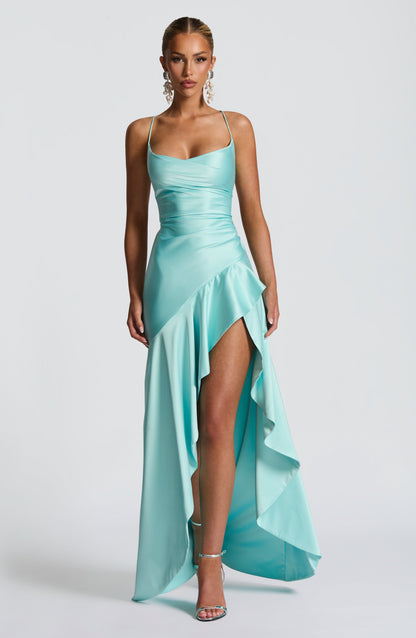 Samira Robe Longue - Aqua