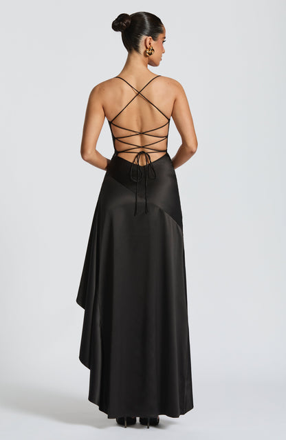 Samira Long Dress - Black