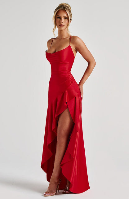 Robe longue Samira - Rouge