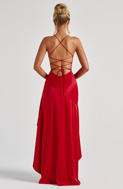 Robe longue Samira - Rouge