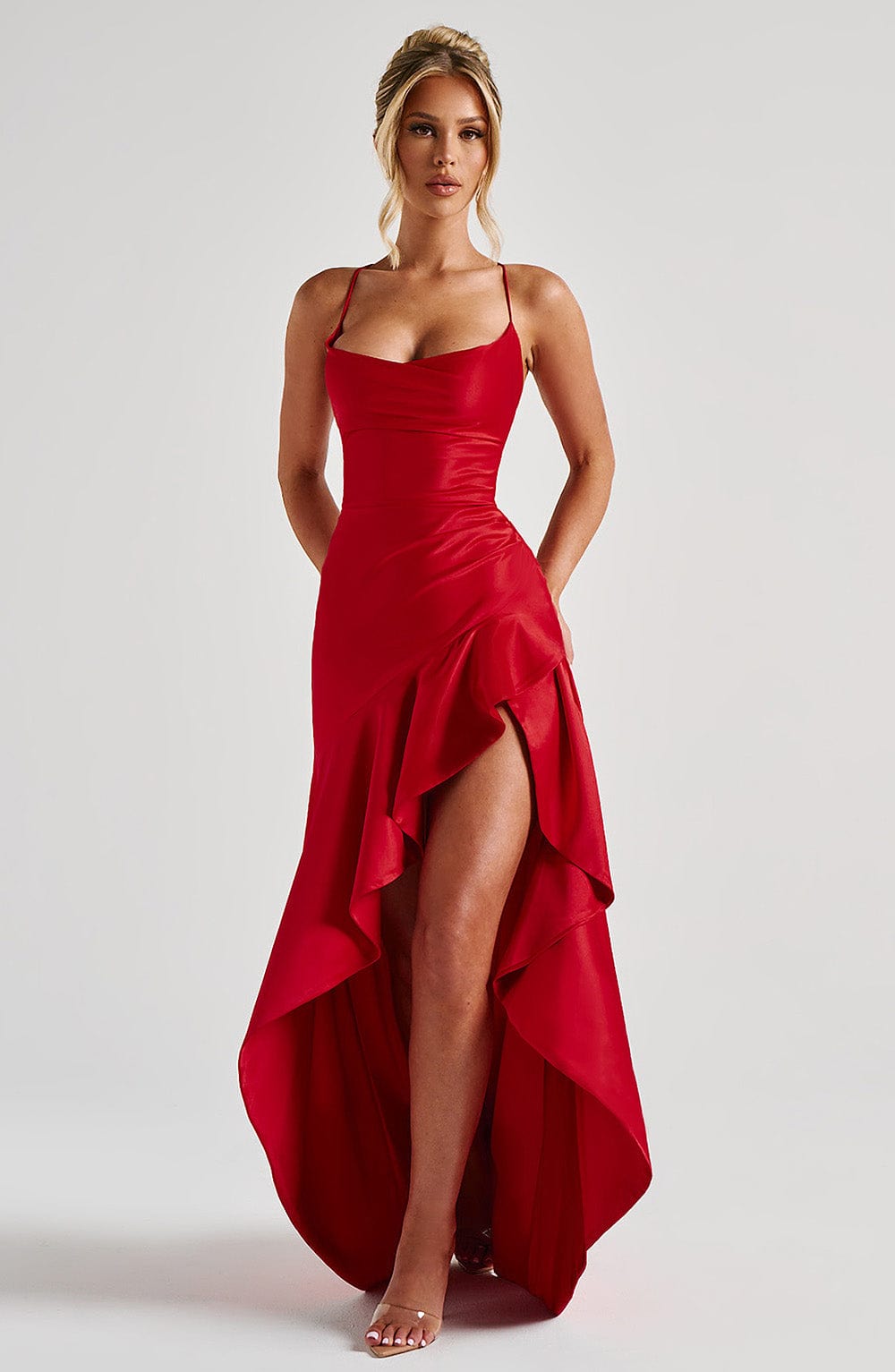 Robe longue Samira - Rouge