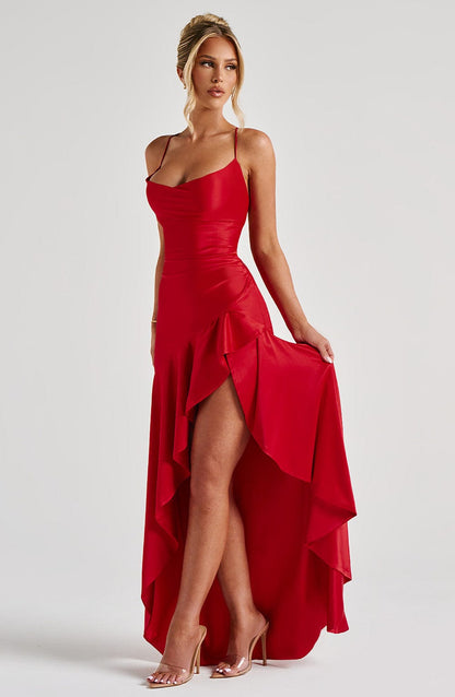 Robe longue Samira - Rouge