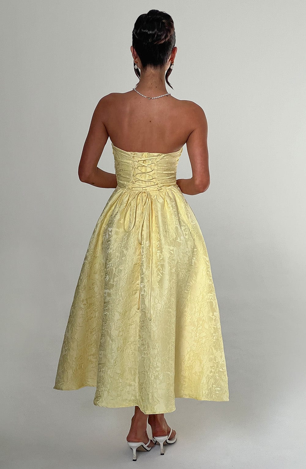 Robe mi-longue Saoirse - Citron