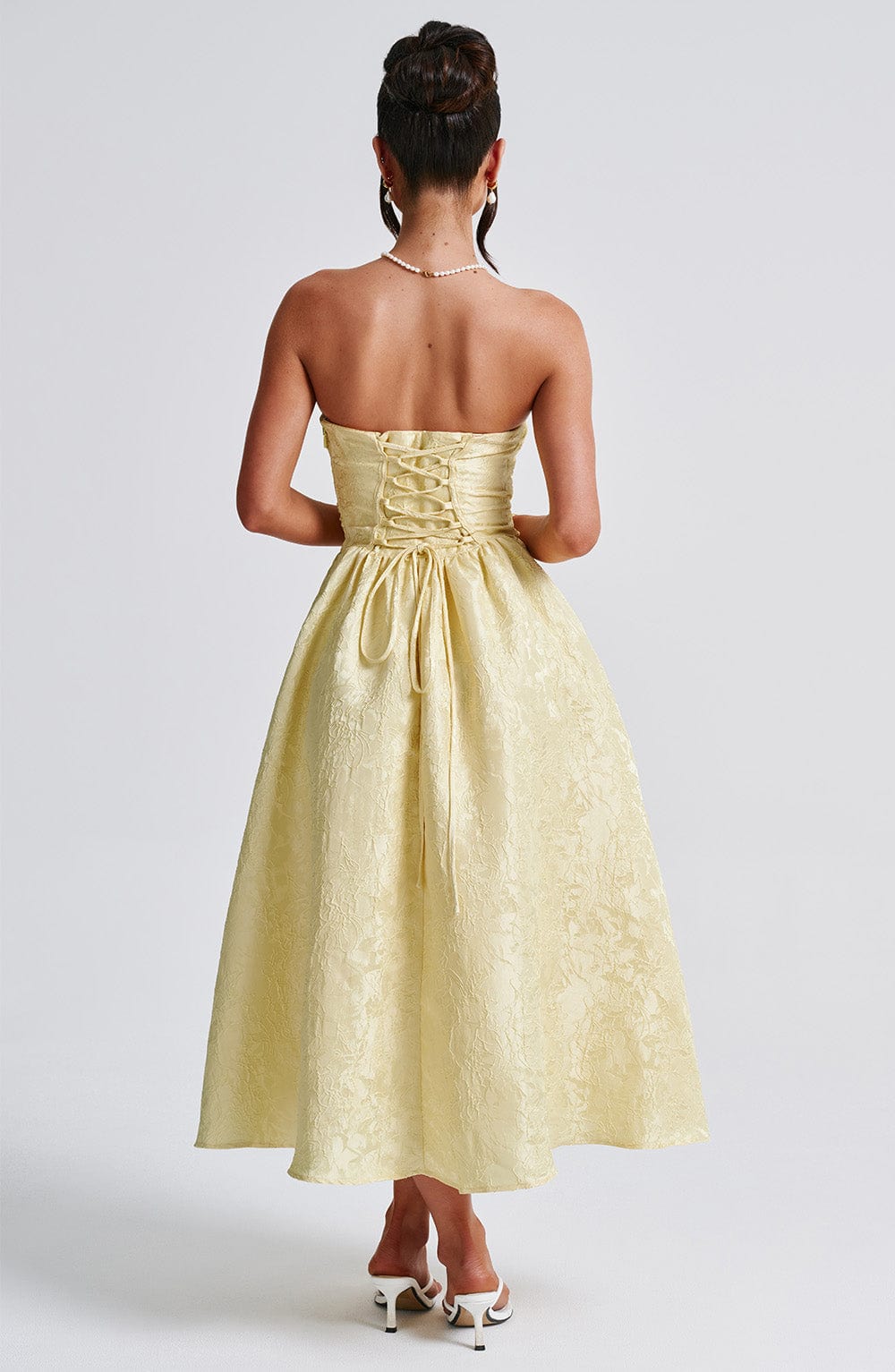 Robe mi-longue Saoirse - Citron