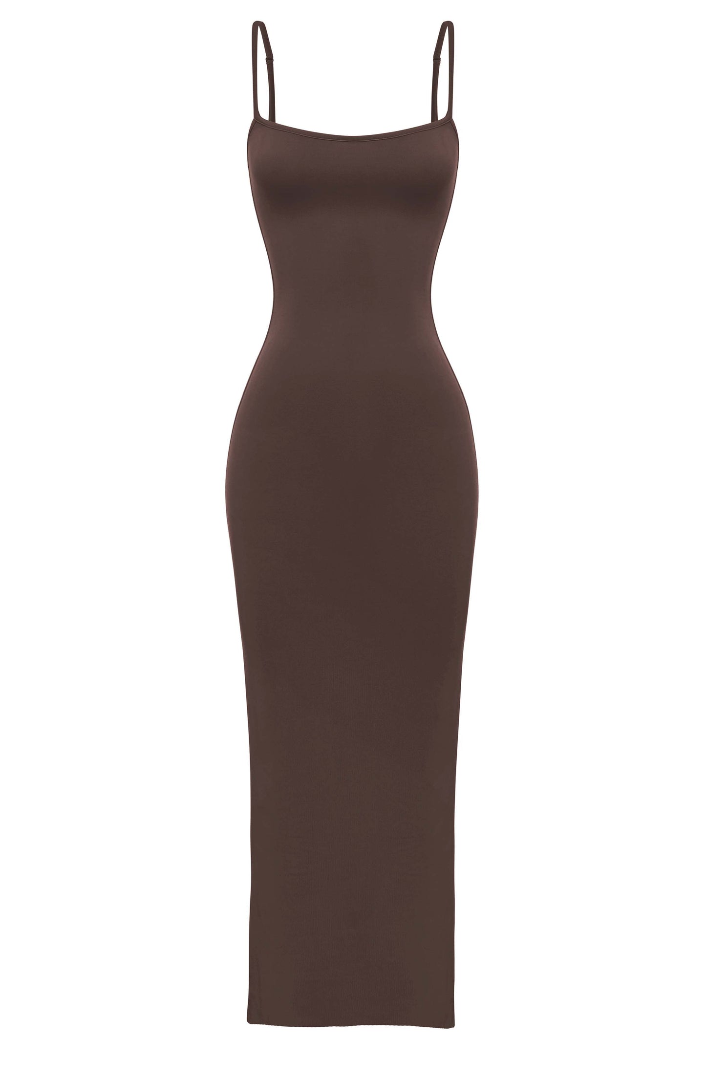 Robe longue Saskia - Chocolat