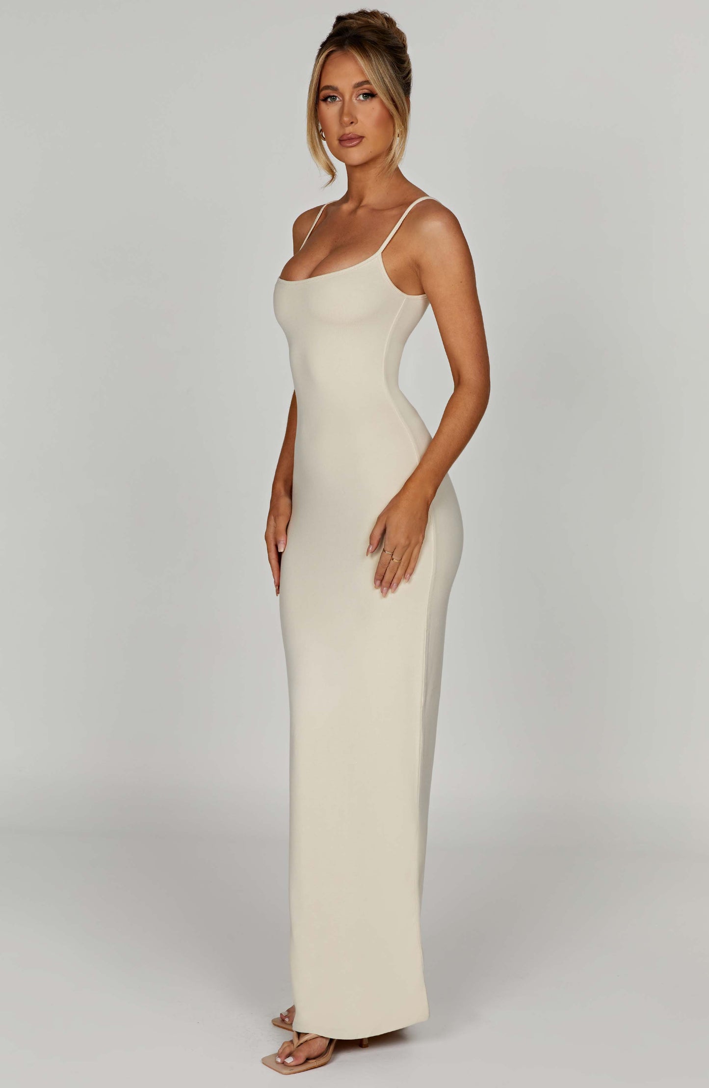 Robe longue Saskia - Crème