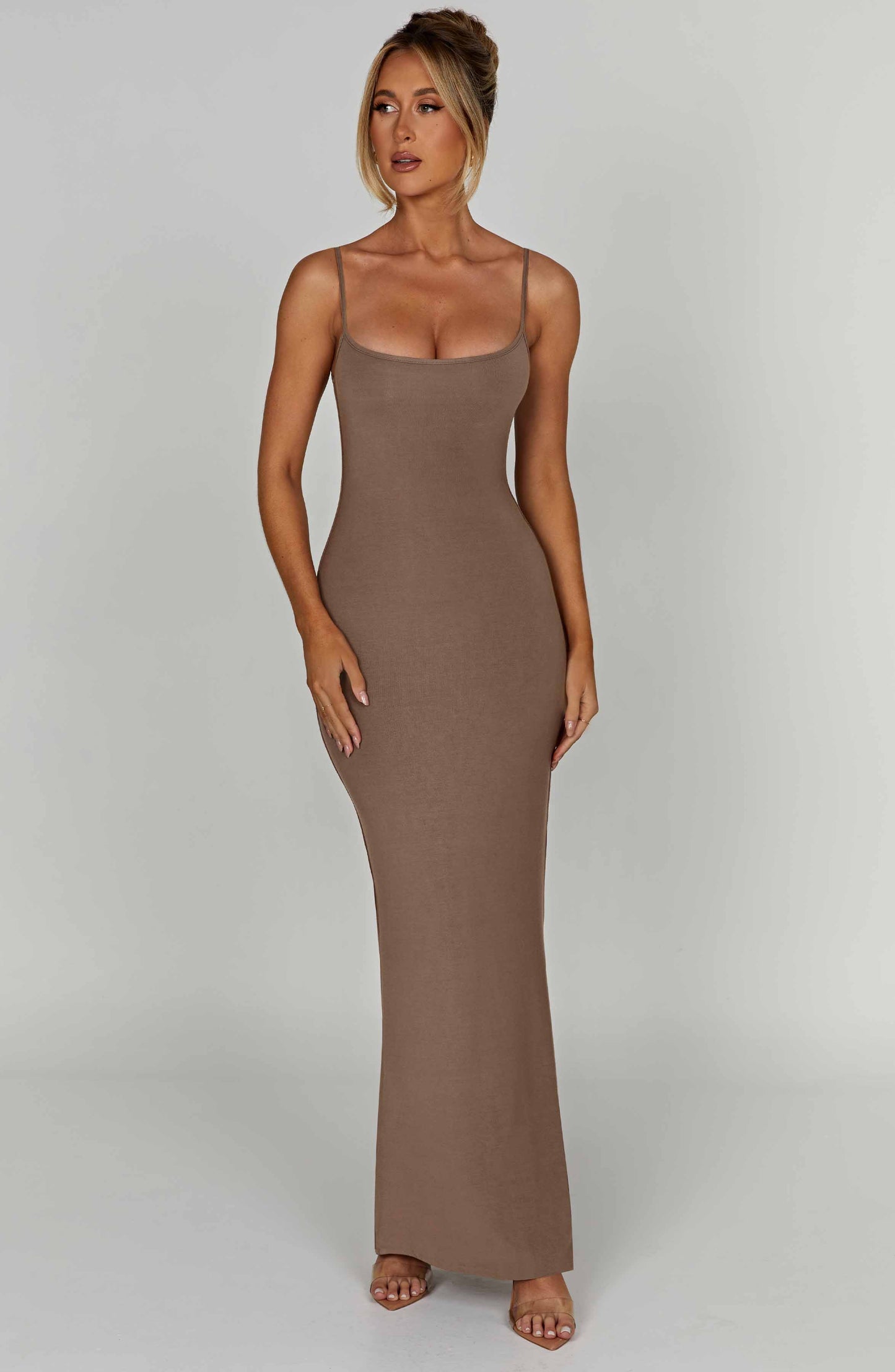 Robe longue Saskia - Moka