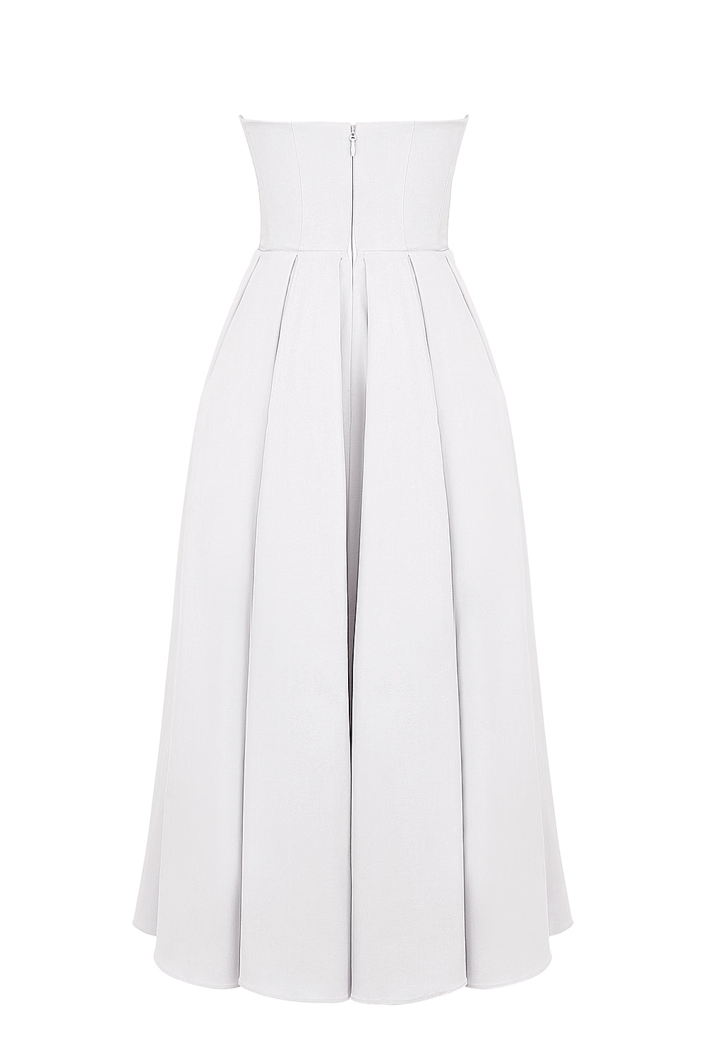 Capucine Robe Mi-Longue Blanc