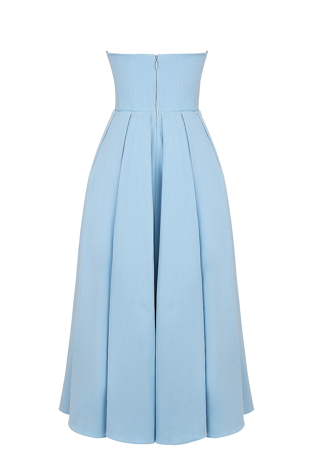 Capucine Robe Mi-Longue Bleu