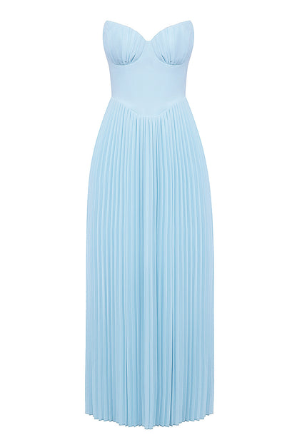 Ophélie Robe Longue Bleu Ciel