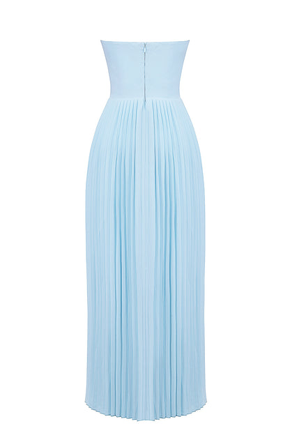 Ophélie Robe Longue Bleu Ciel