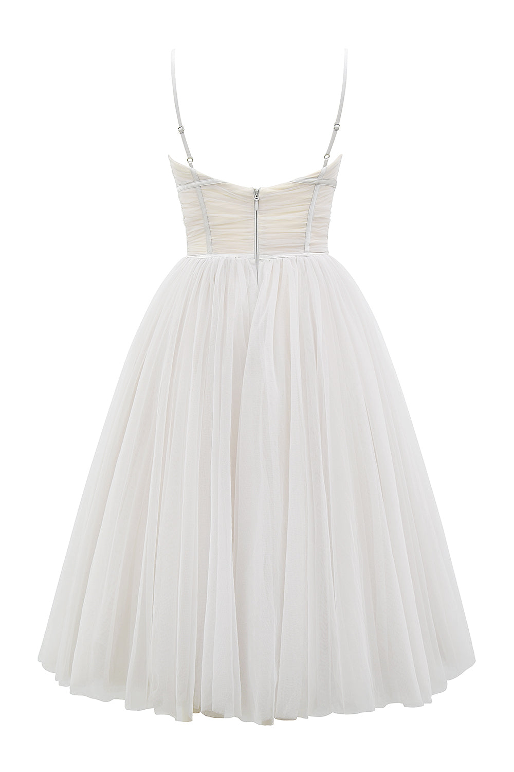Roseline Robe Mi-Longue Ivoire