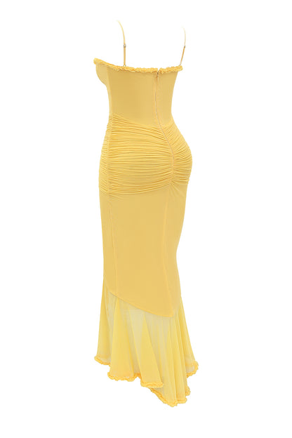 Éléonore Robe Longue Abricot