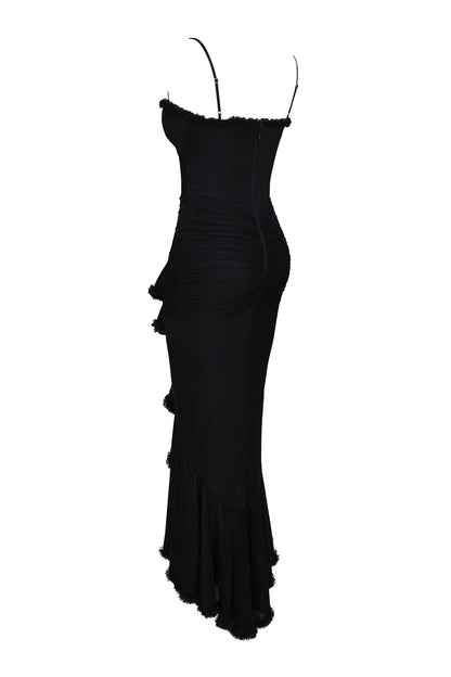 Éléonore Robe Longue Noir