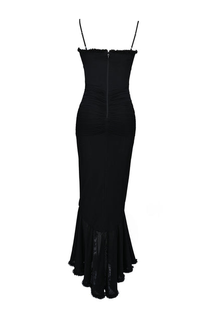 Éléonore Robe Longue Noir