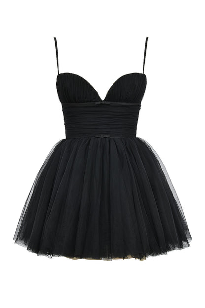 Roseline Robe Courte Noir