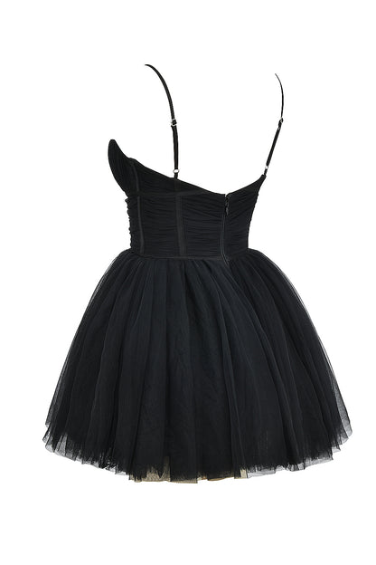 Roseline Robe Courte Noir