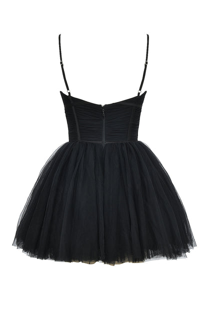 Roseline Robe Courte Noir