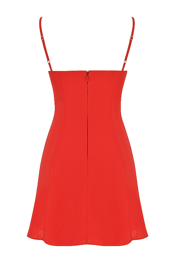 Margaux Robe Courte Rouge