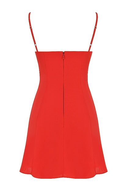 Margaux Robe Courte Rouge
