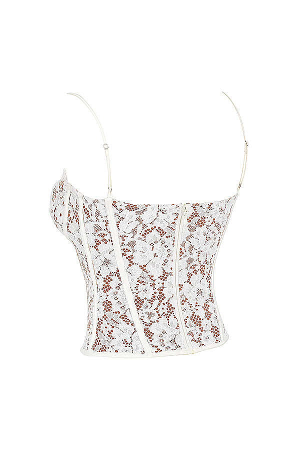Manon Corset Dentelle Ivoire