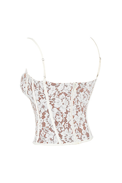 Manon Corset Dentelle Ivoire