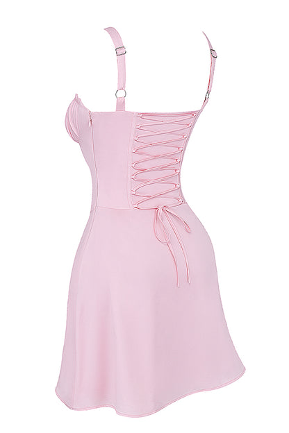 Lila Robe Courte Rose