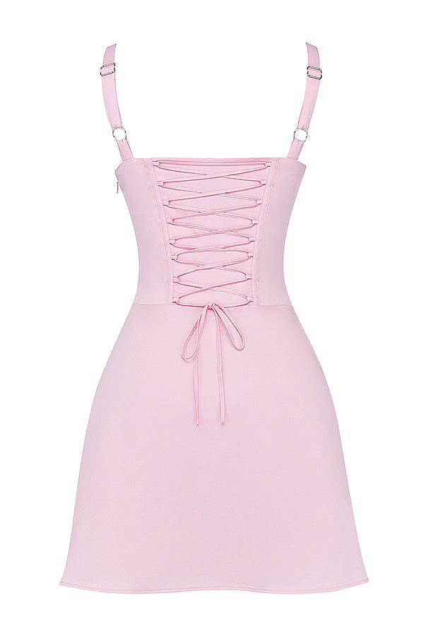 Lila Robe Courte Rose