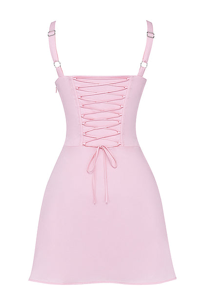 Lila Robe Courte Rose