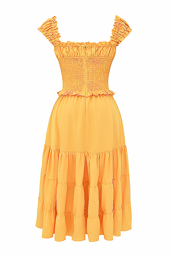 Garance Robe Mi-Longue Orange