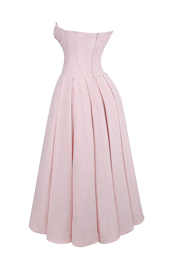 Apolline Robe Mi-Longue Rose
