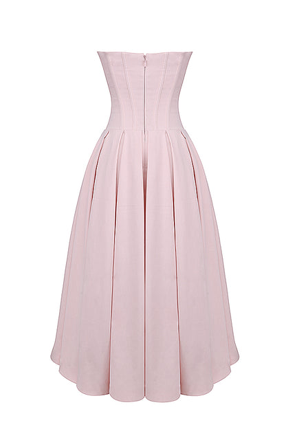 Apolline Robe Mi-Longue Rose