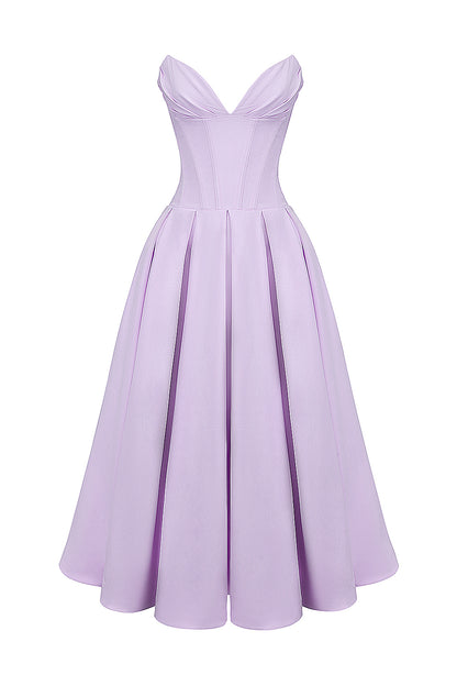 Apolline Robe Mi-Longue Violet
