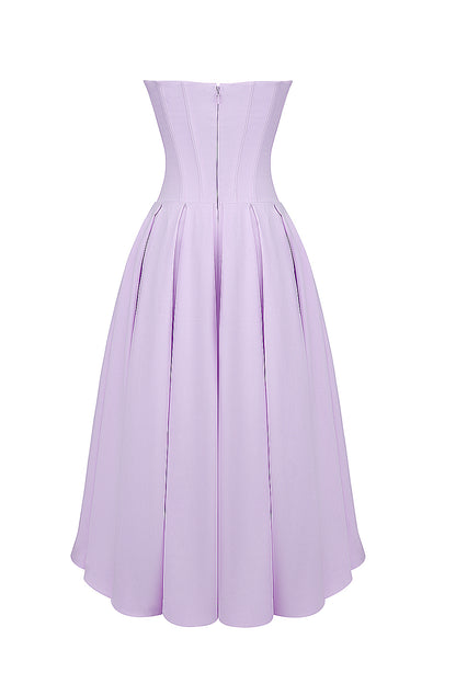 Apolline Robe Mi-Longue Violet