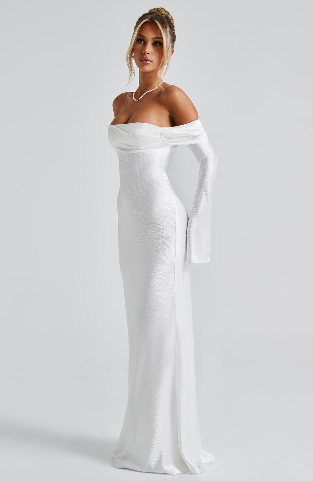 Robe longue Selene - Ivoire