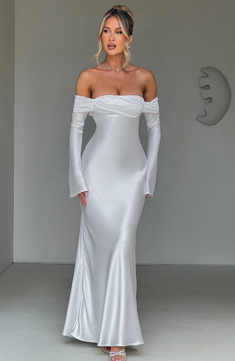 Robe longue Selene - Ivoire