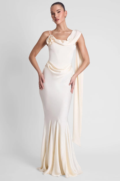 Séraphine Robe Longue — Ivoire