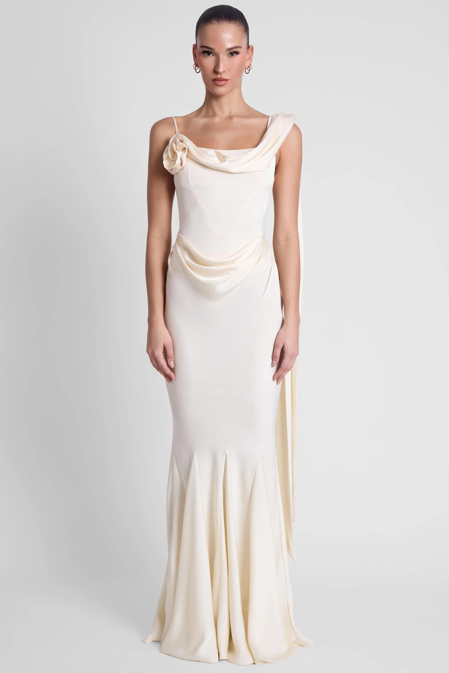 Séraphine Robe Longue — Ivoire