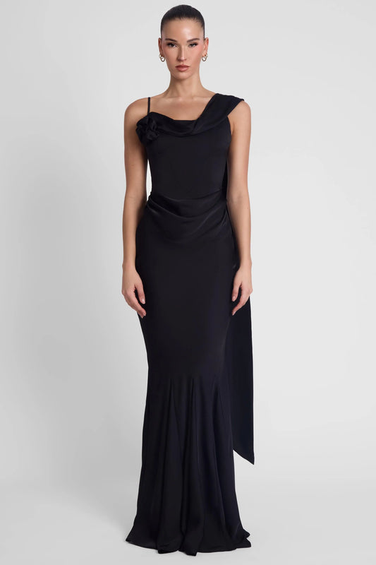 Séraphine Robe Longue — Noir